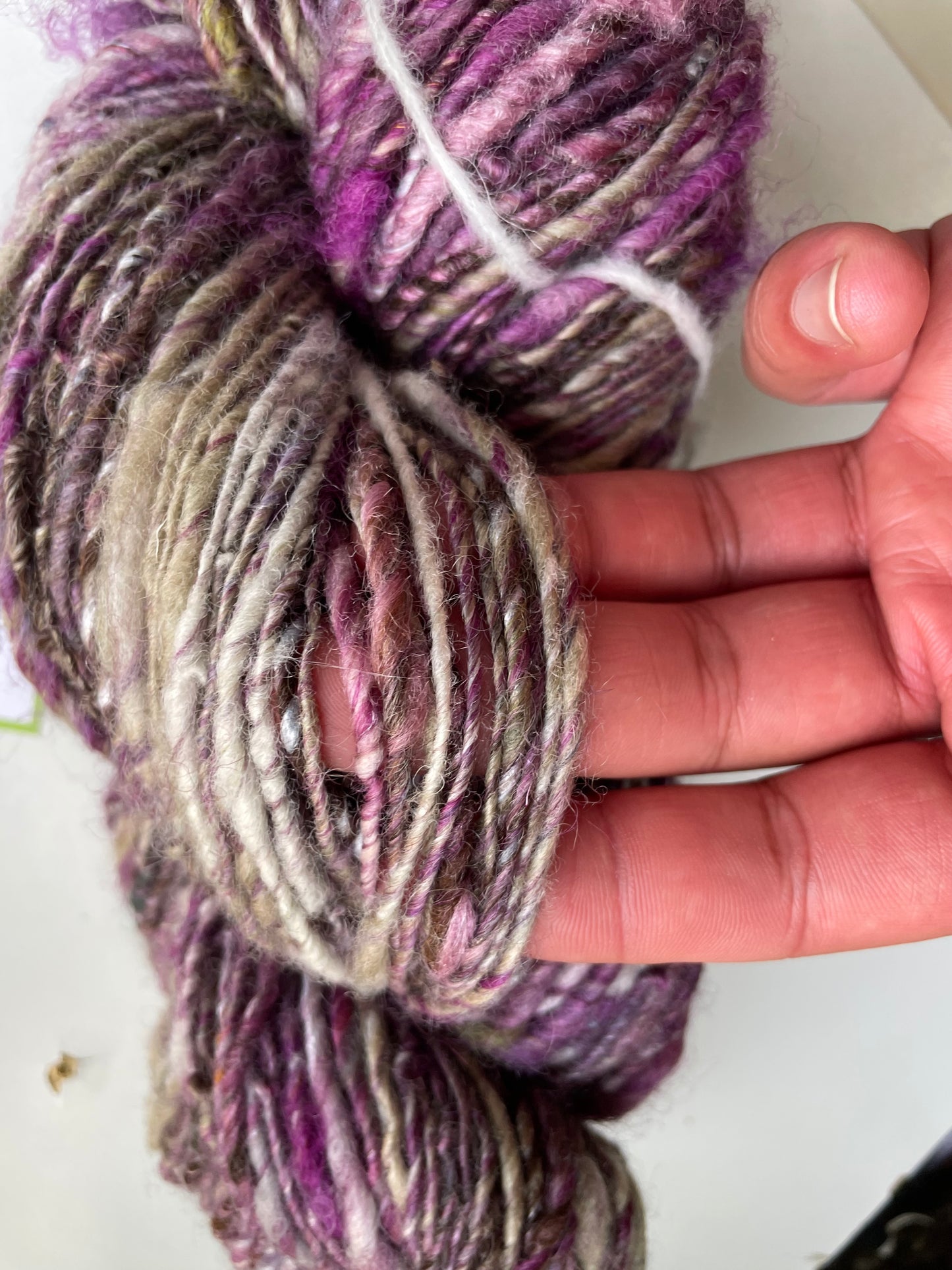 merlot and figs : handspun striping art yarn