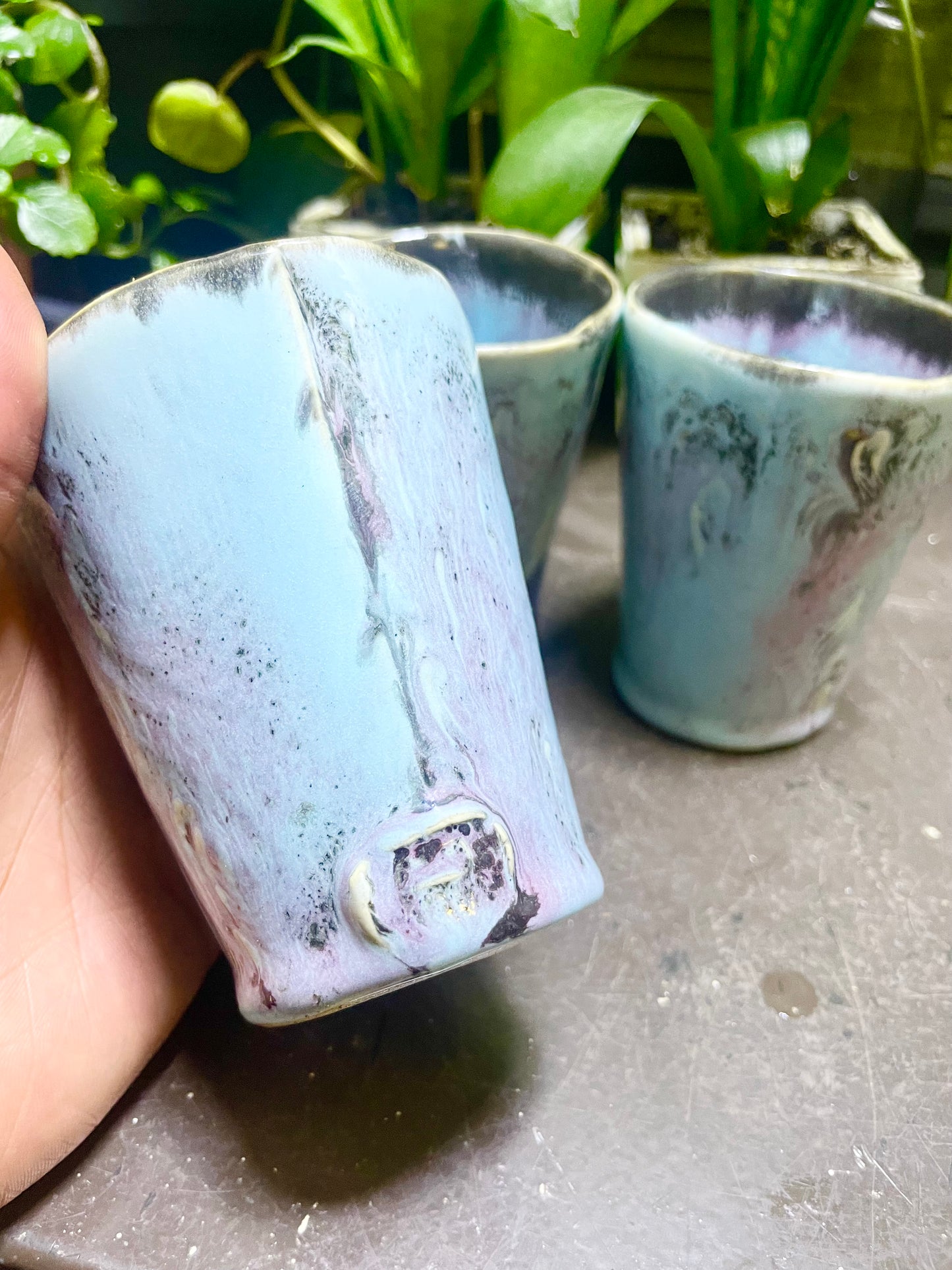 gothic cotton + candy Ceramic Cups Fabric Patterned