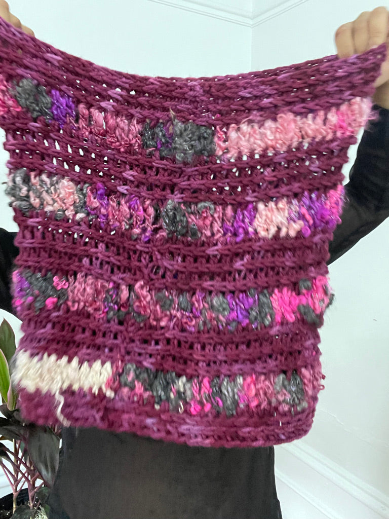 piece of cake , Easy Crochet art yarn Cowl PDF Crochet Pattern