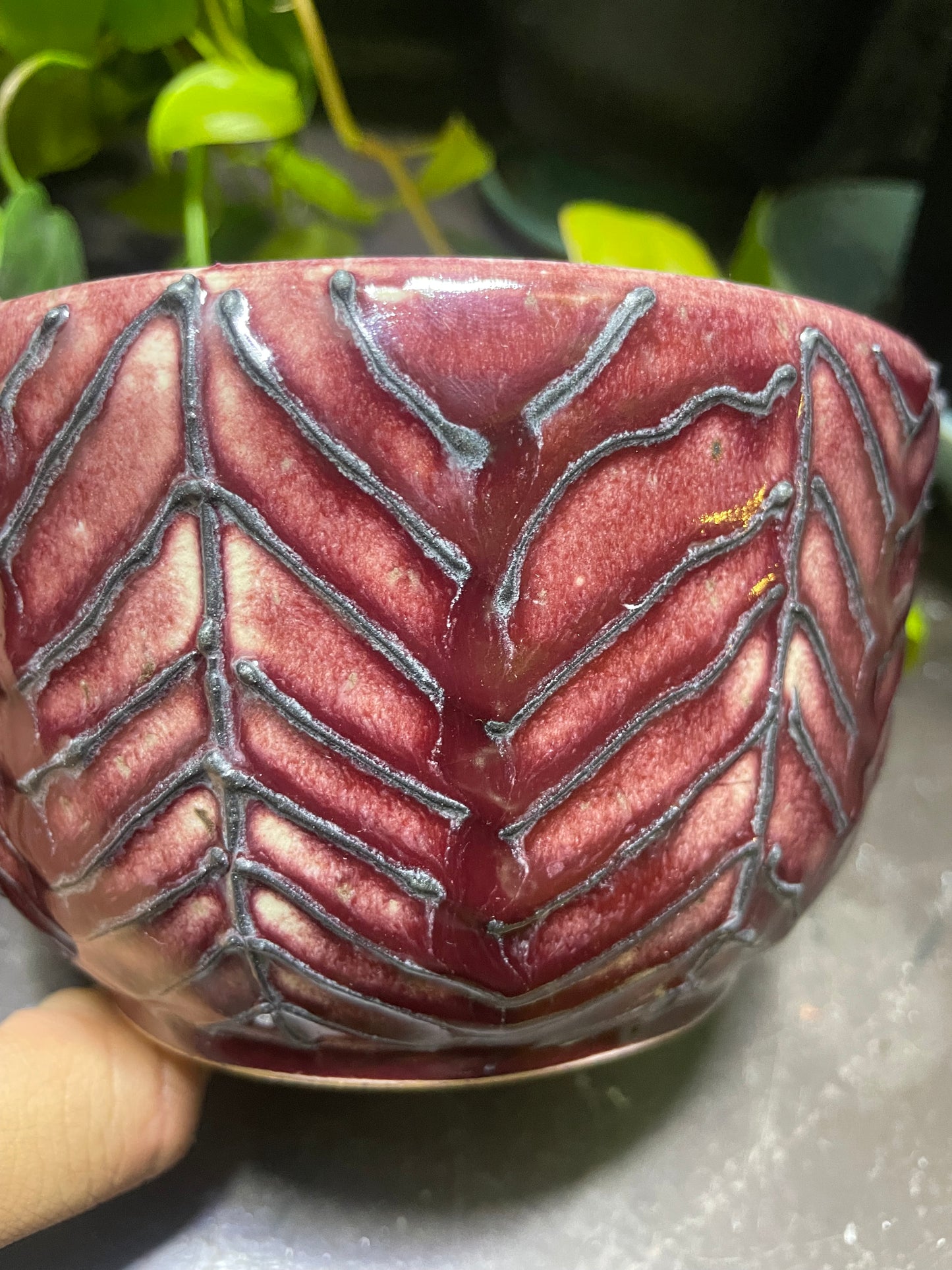 Brick Red Yarn Bowl Gifts for Knitters