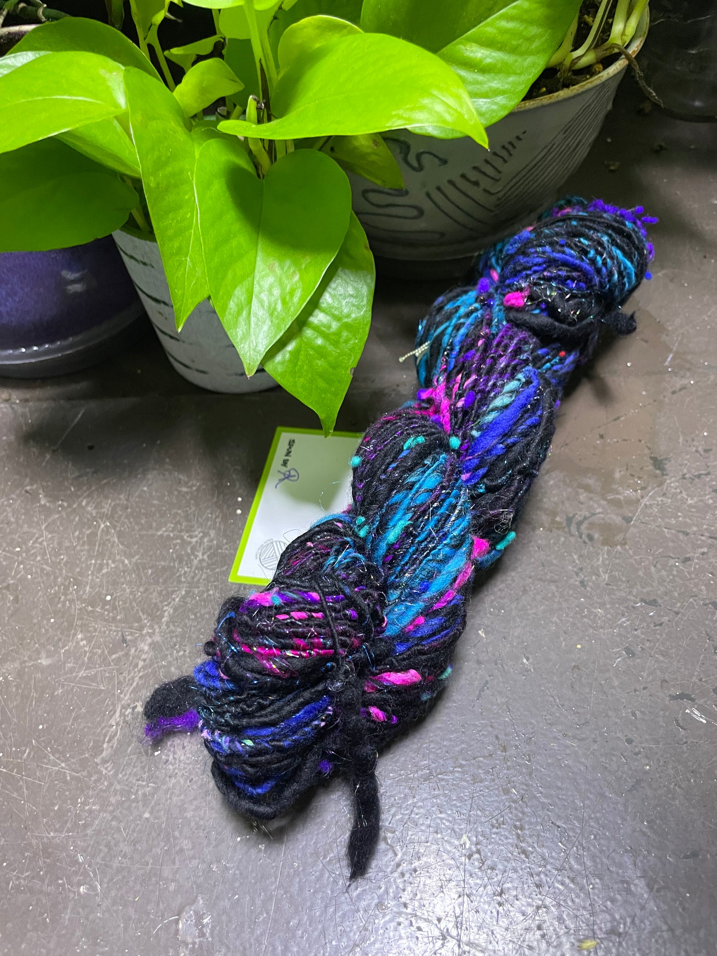 single ply Nebula Handspun Art Yarn