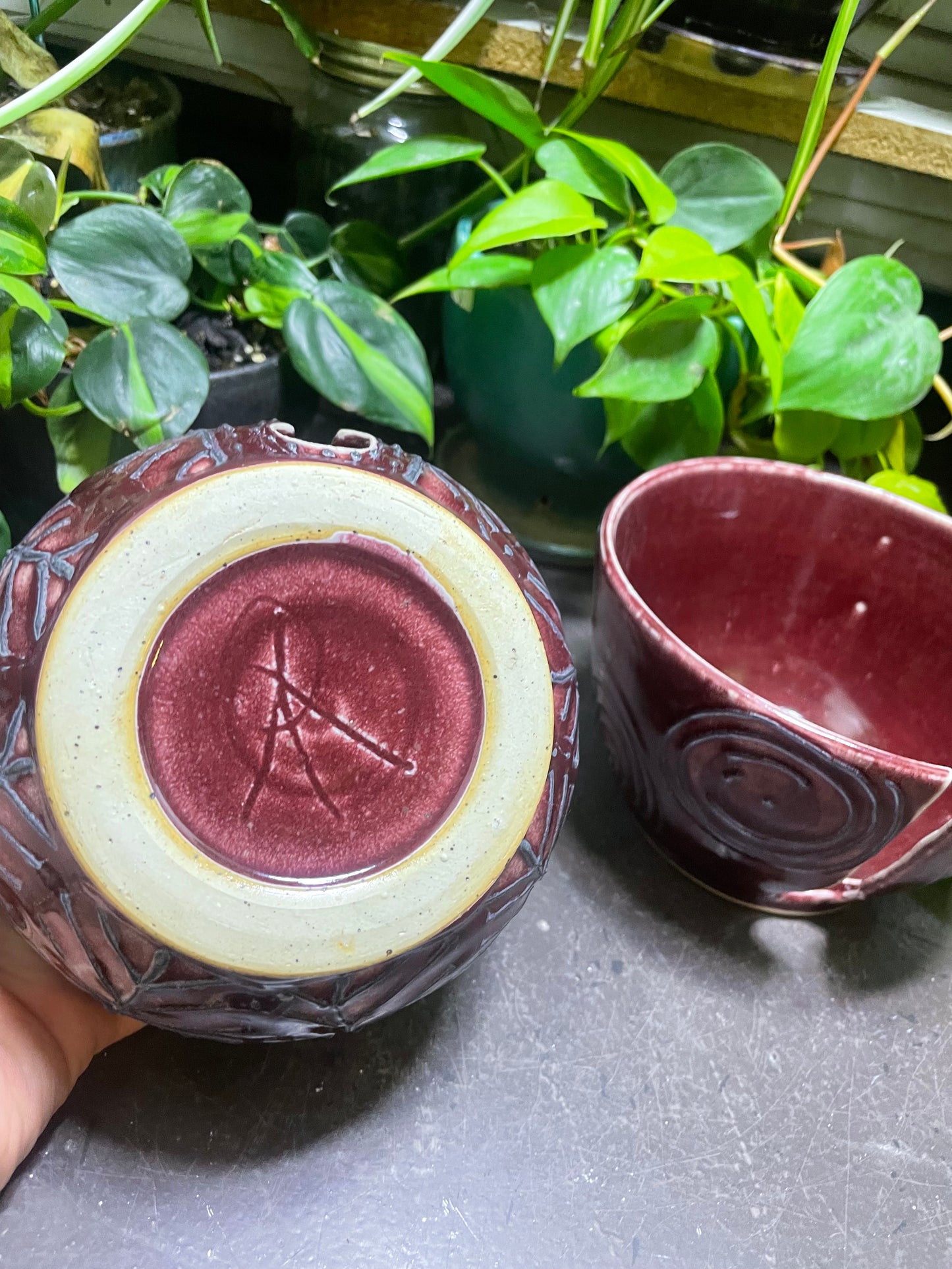 Brick Red Yarn Bowl Gifts for Knitters