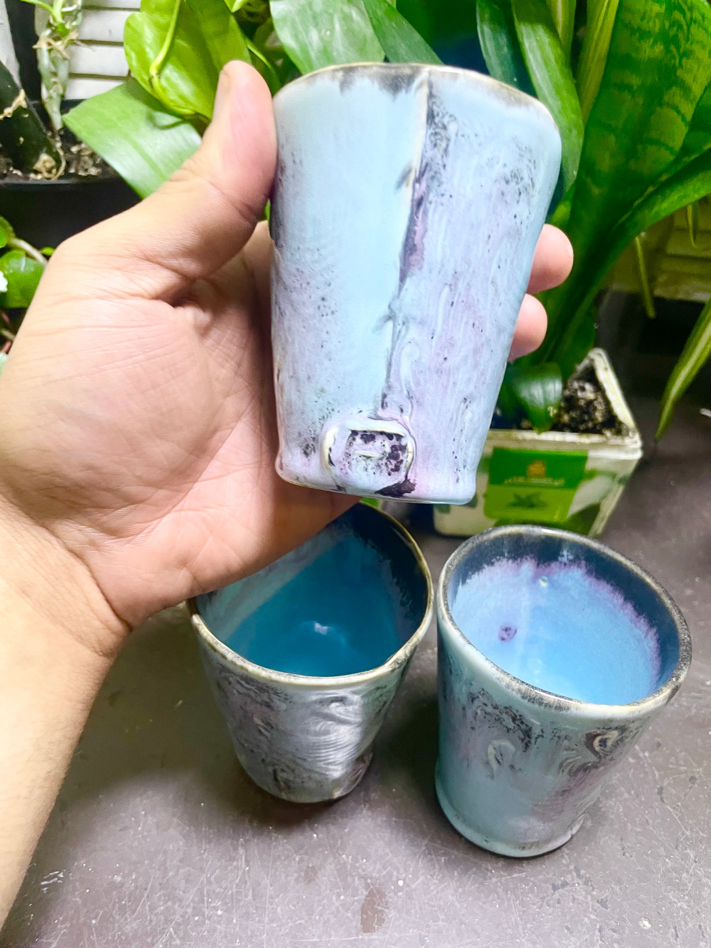 gothic cotton + candy Ceramic Cups Fabric Patterned