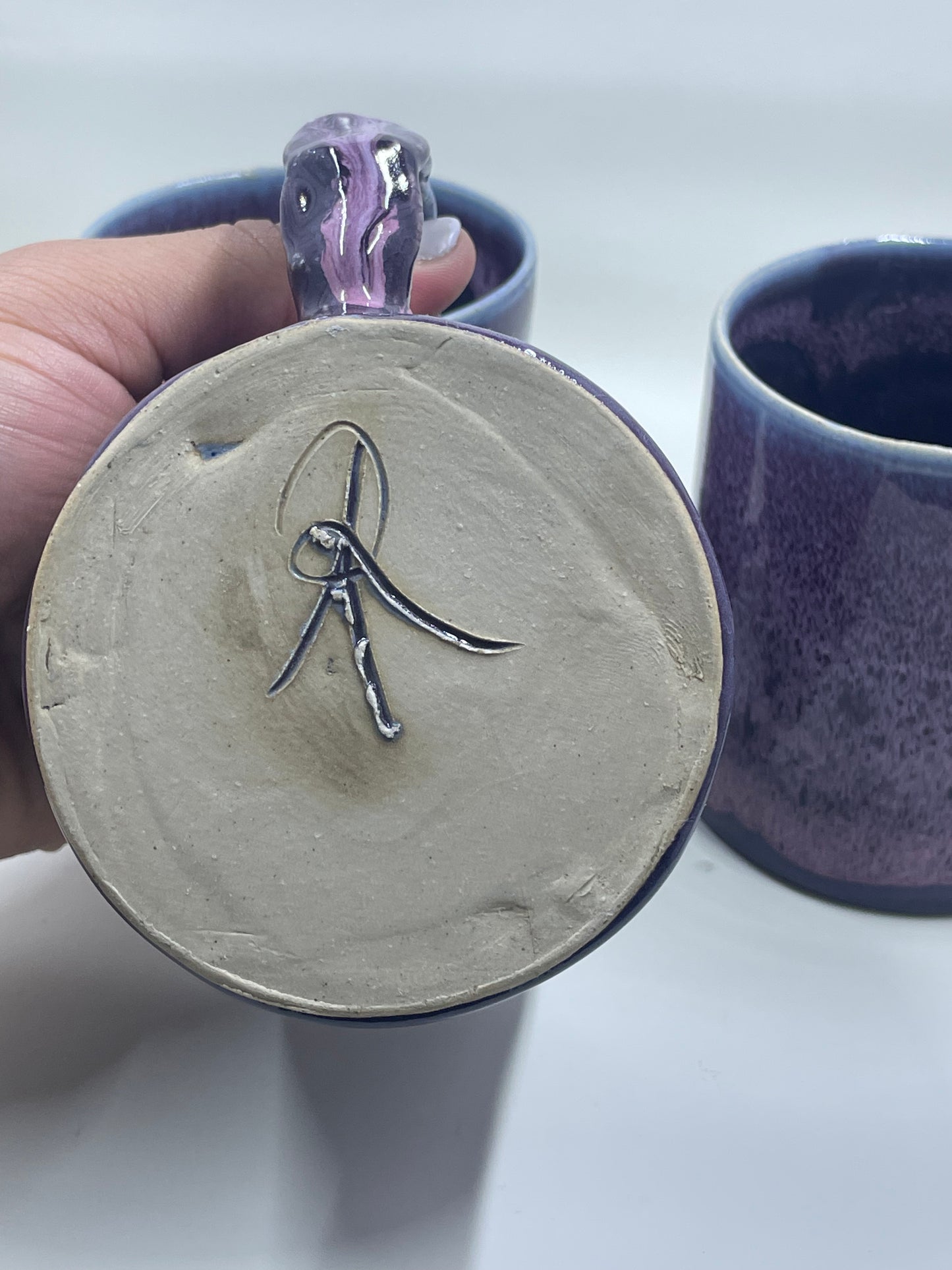 Crushed Velvet Mugs Textured Handles