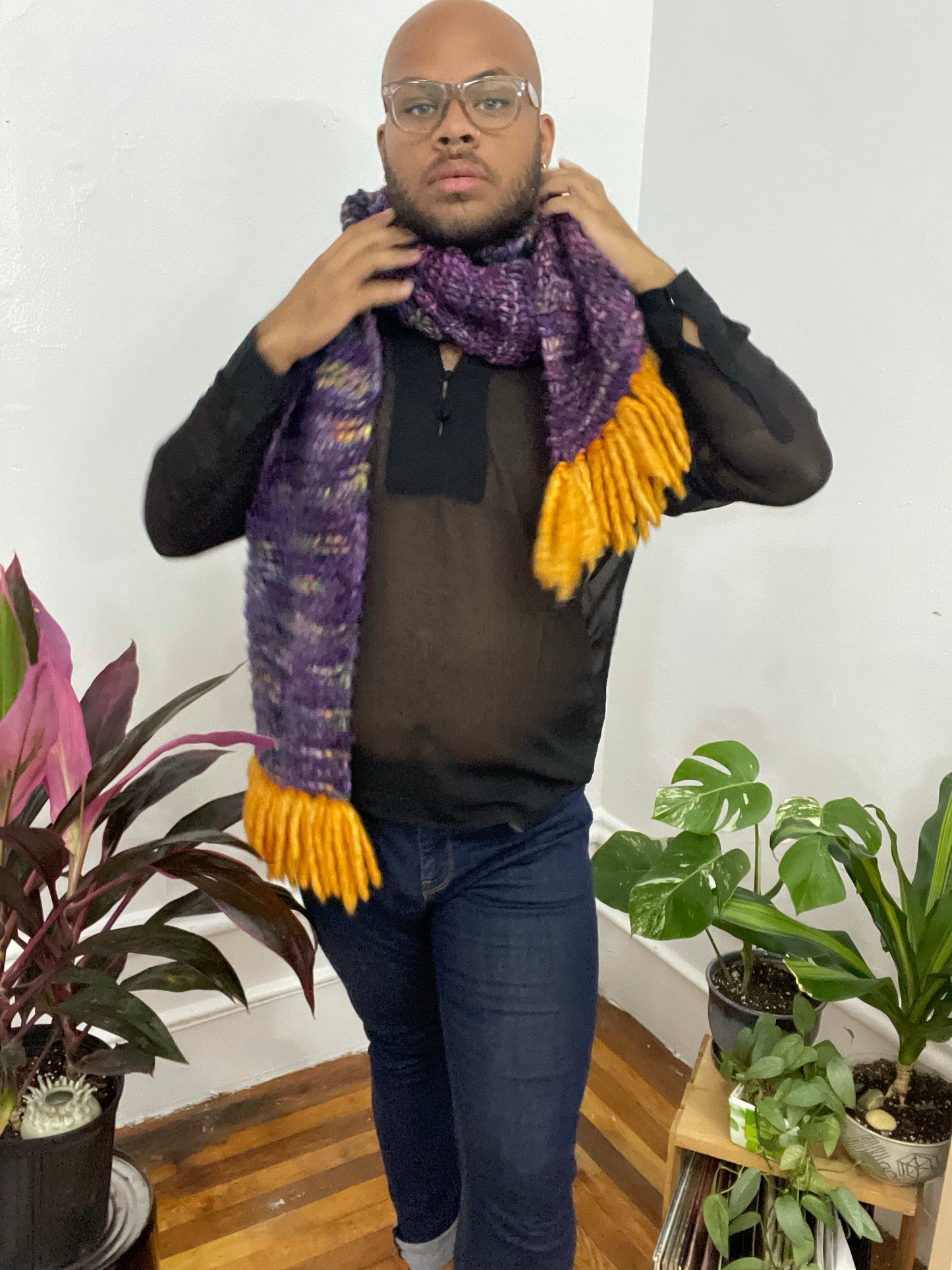 XL Purple Scarf