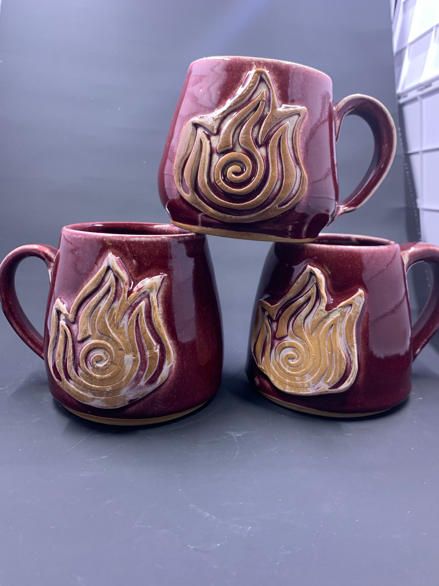 Fire Nation Avatar Element Symbol Mugs