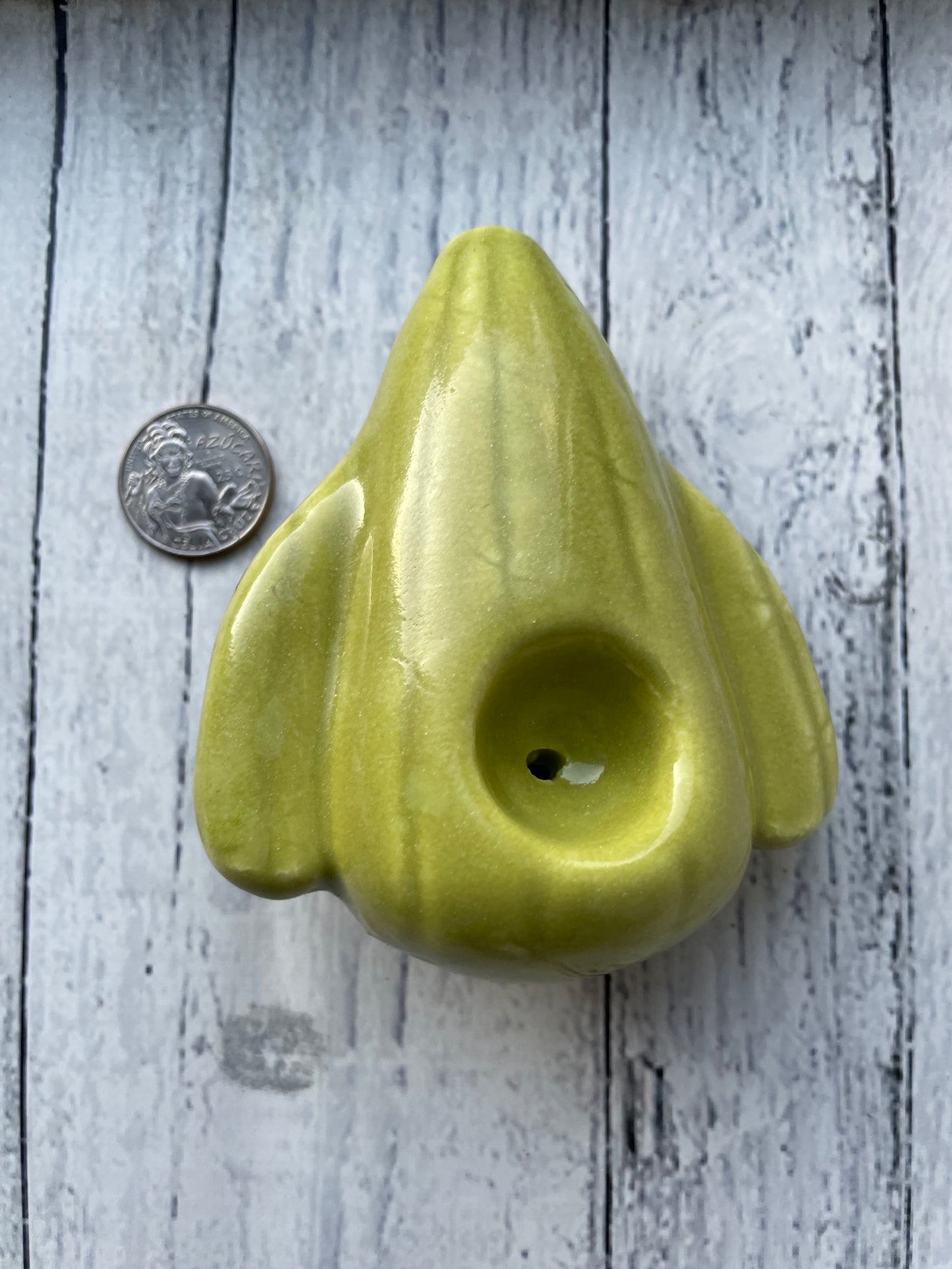 Cactus Smoking Pipe in Chartreuse Green