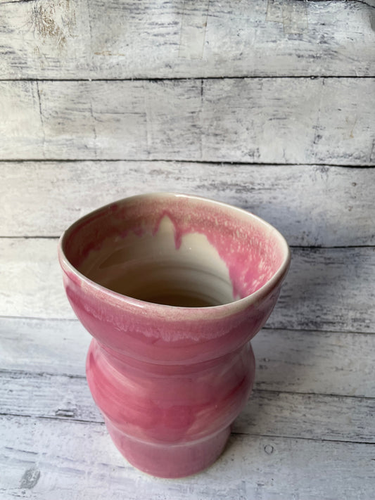 Strawberry Milk Squared Vase