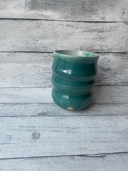Turquoise Ribbed for Your Pleasure Cup
