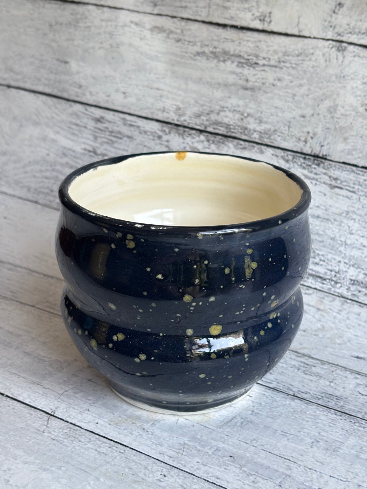 Starry Night Bellied Earthenware Planter