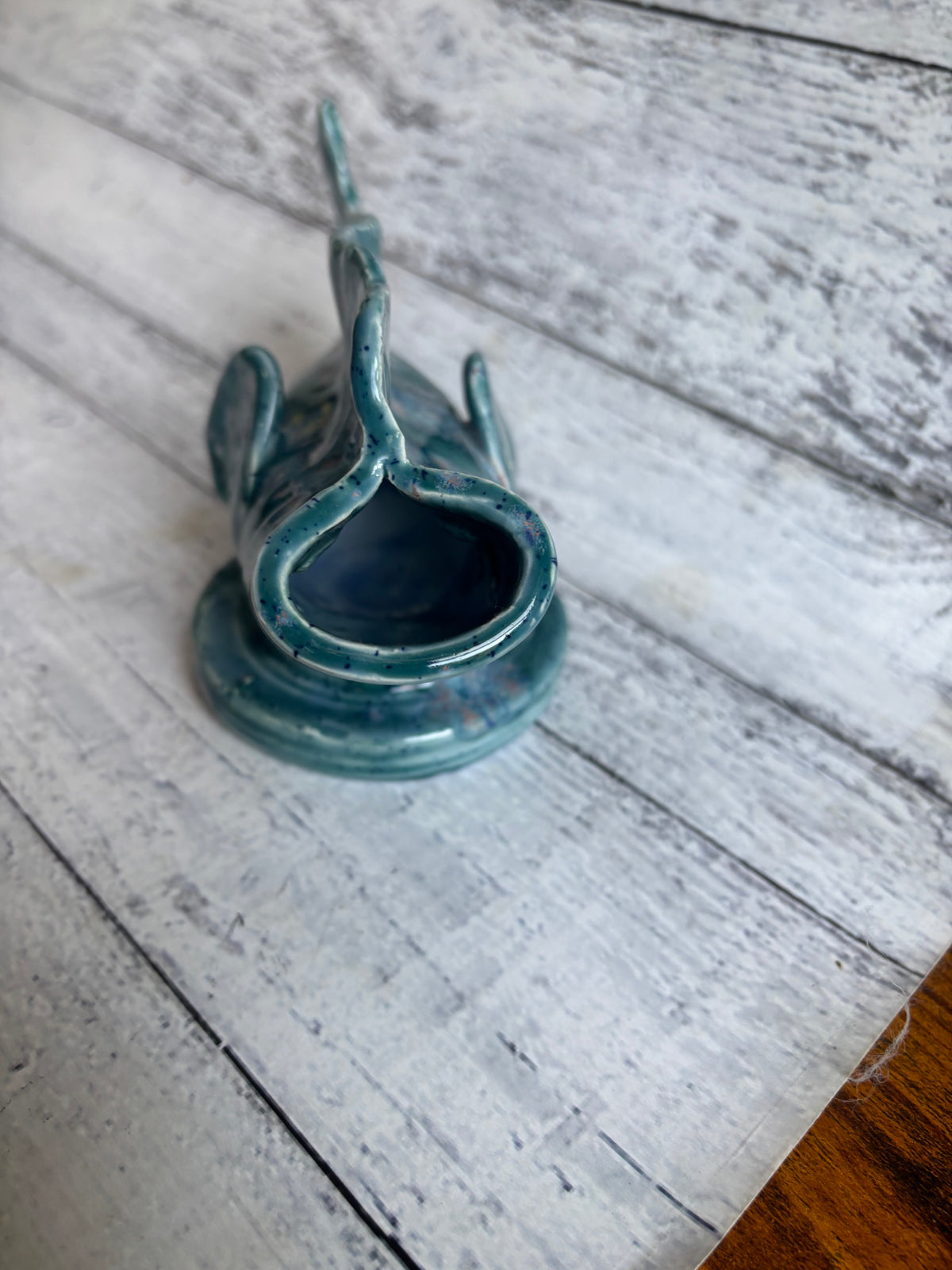 Crystal Blue Fish Sculpture