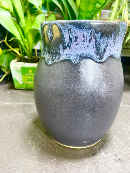 Galazy Matte Black Vase