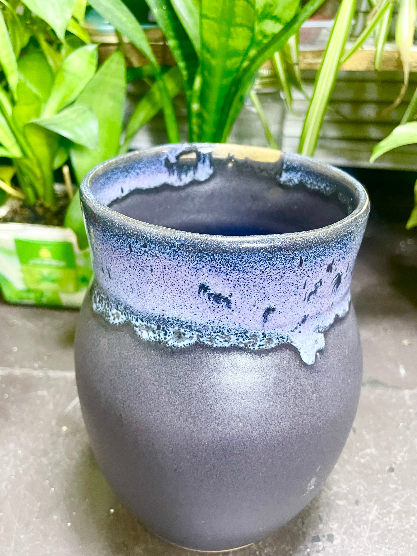 Galazy Matte Black Vase