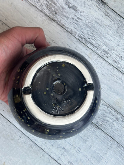 Starry Night Bellied Earthenware Planter