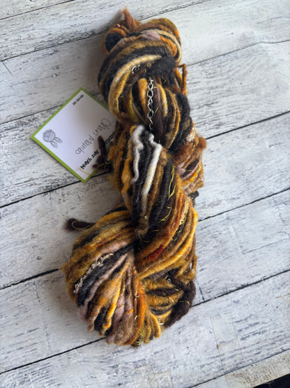 Chain mambo : handspun color block art yarn