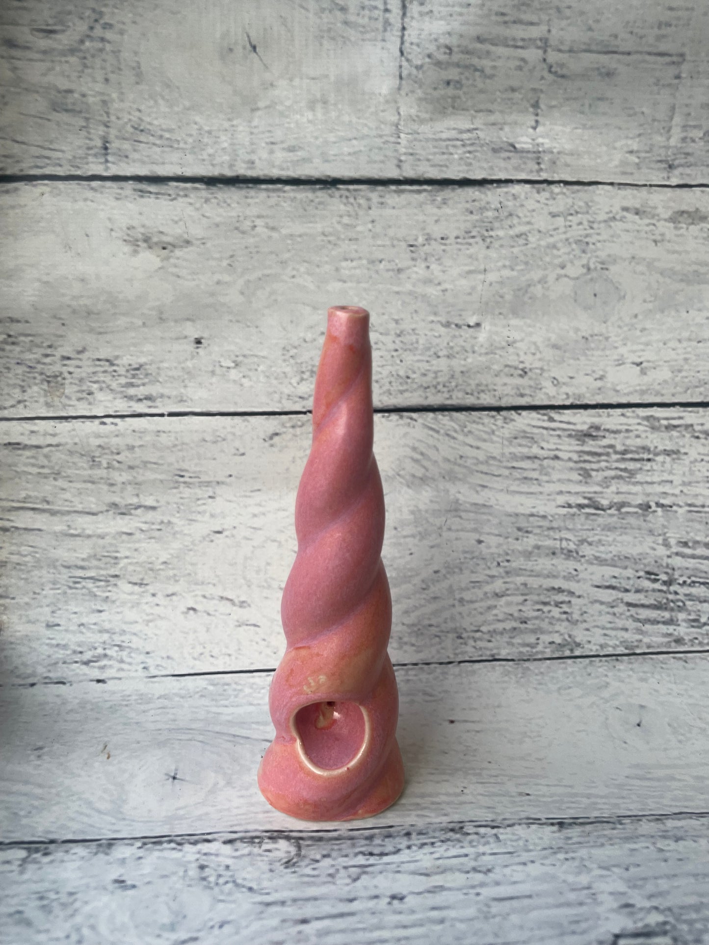Coral Unicorn Horn Herb Smoking Pipe