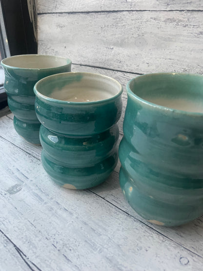 Turquoise Ribbed for Your Pleasure Cup