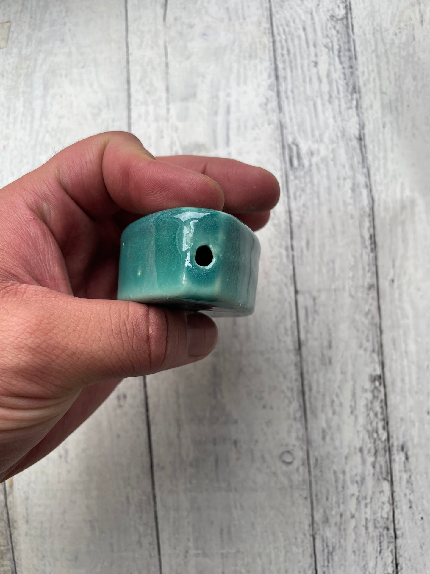 Coffin Smoking Pipe in Turquoise
