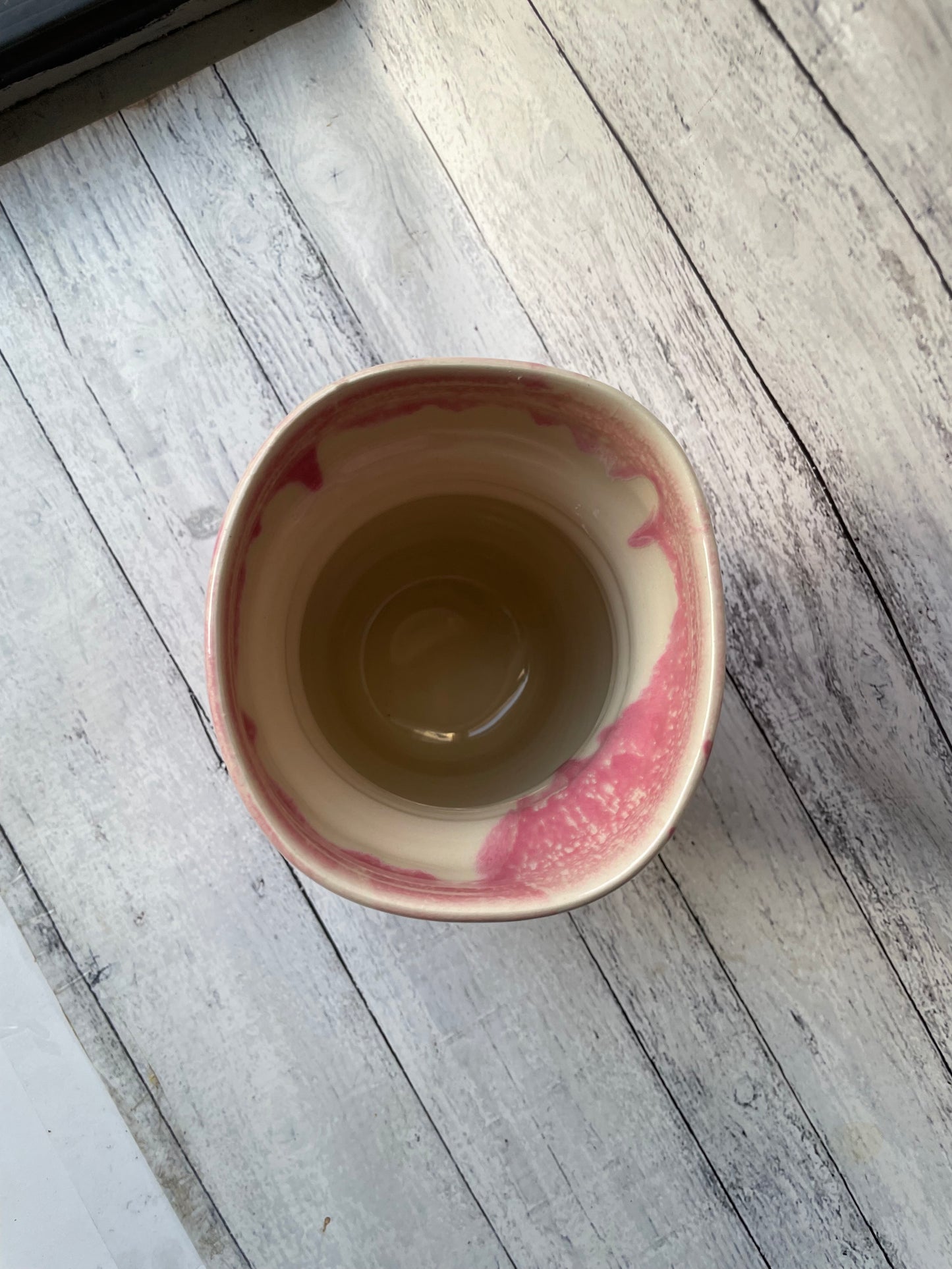 Strawberry Milk Squared Vase