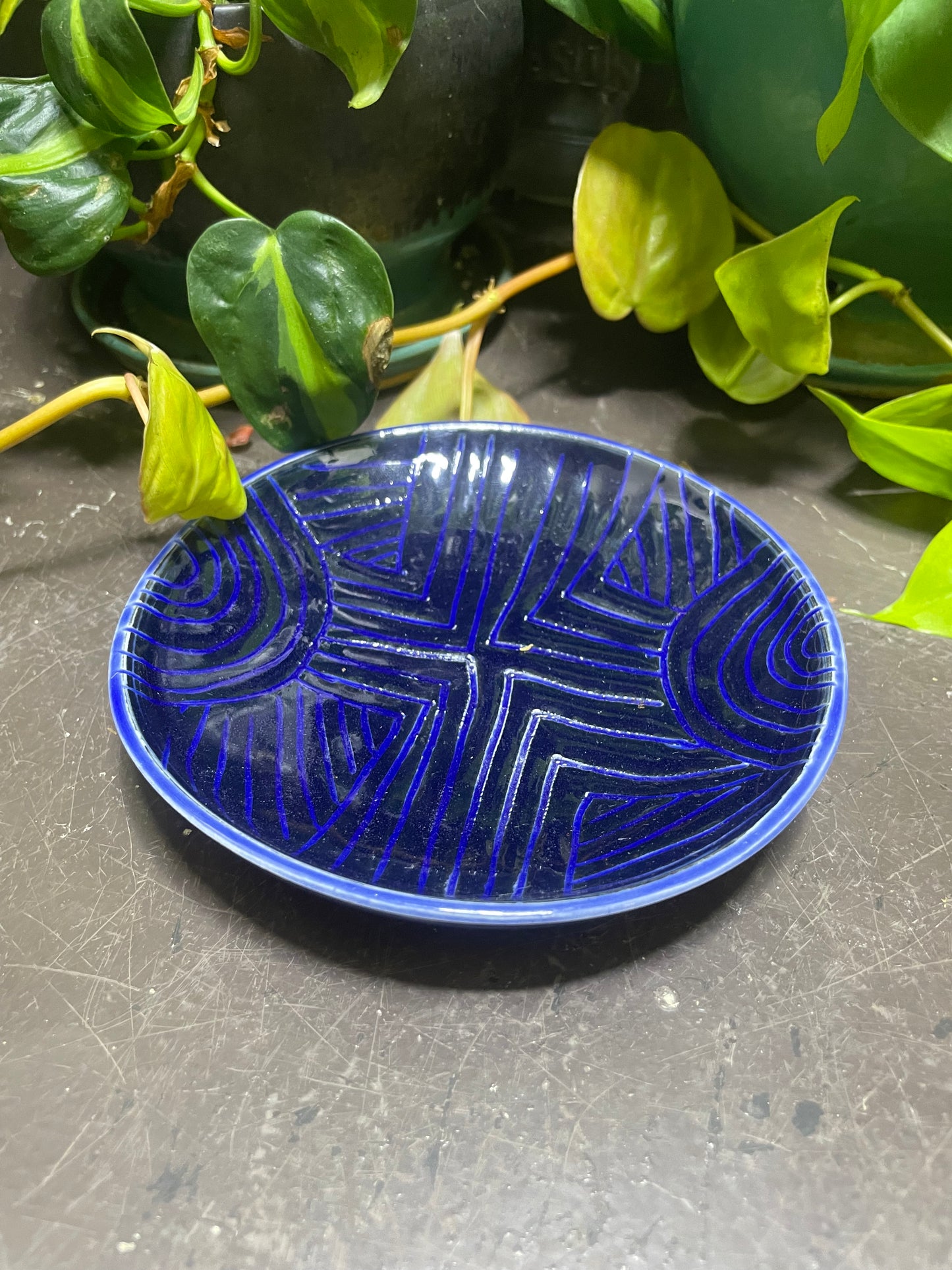 Bottom of the Sea Blue Spoon Rest