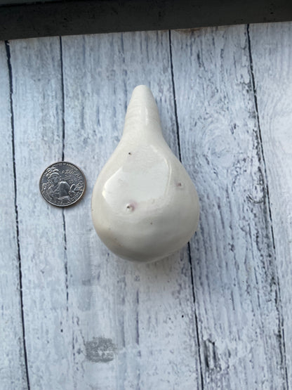 Wheel Thrown Smoking Pipe - White Bulb