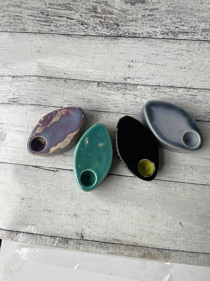 Coffin Smoking Pipe in Turquoise