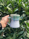 Hourglass Blue Green Mug