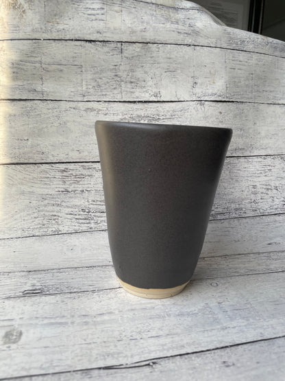 Gunmetal Conical Floral Vase