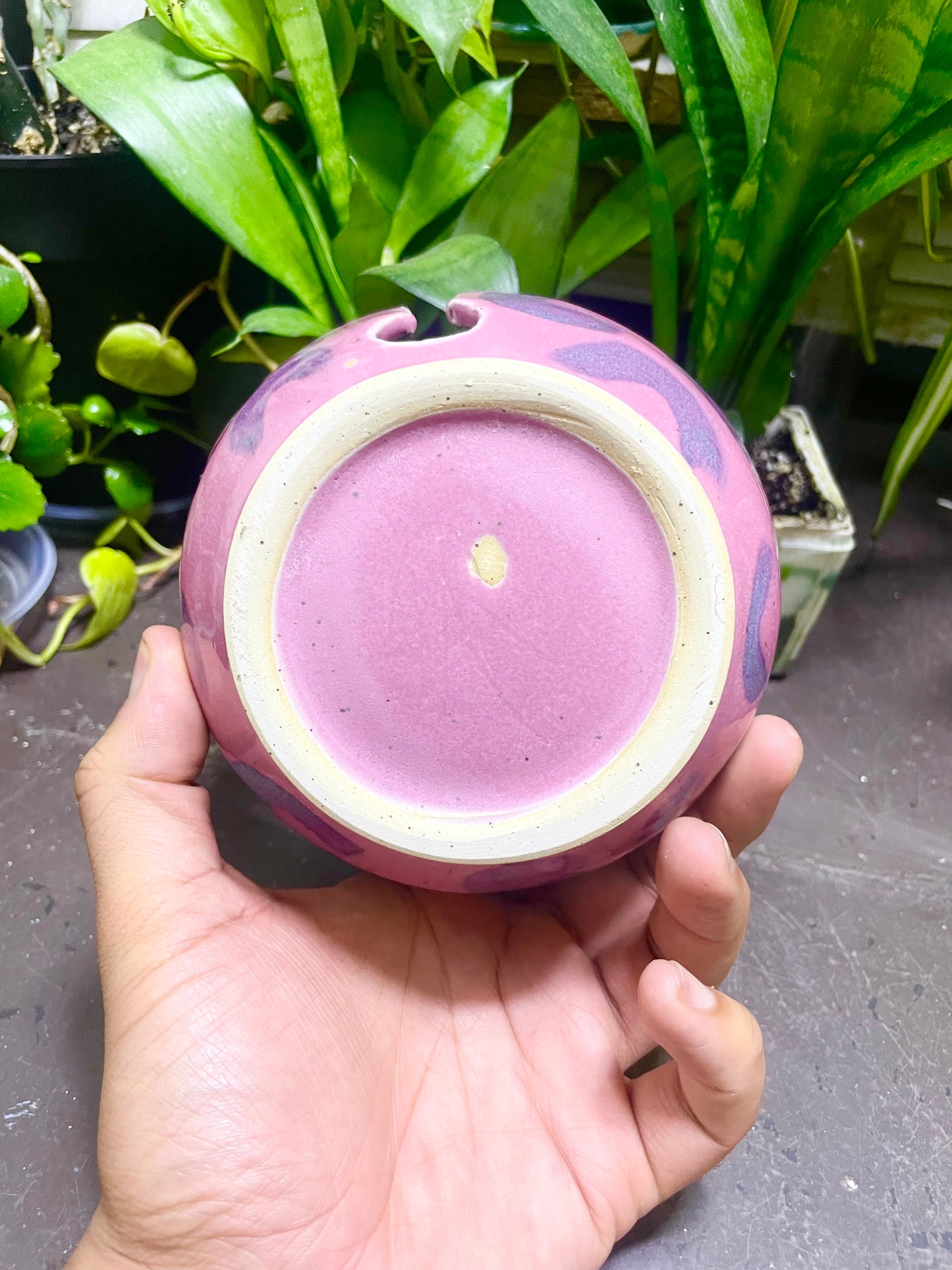 Speckled Pink Cheetah Yarn Bowl