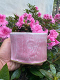 Floral Pink Cup Vase /Tool Holder