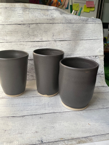 Gunmetal Conical Floral Vase