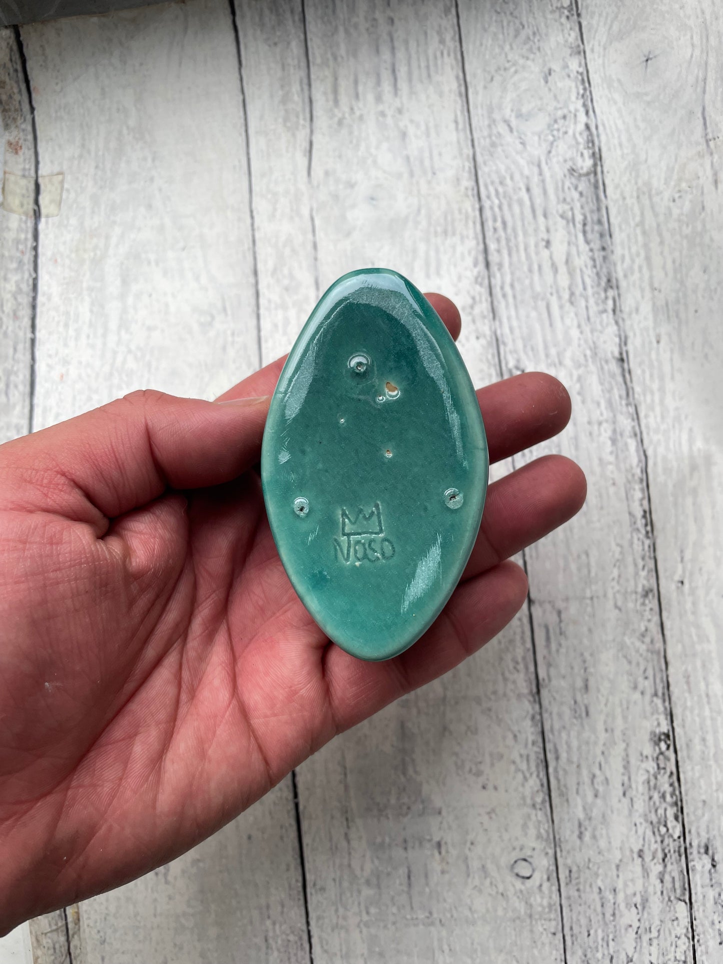 Coffin Smoking Pipe in Turquoise