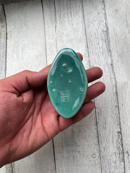 Coffin Smoking Pipe in Turquoise