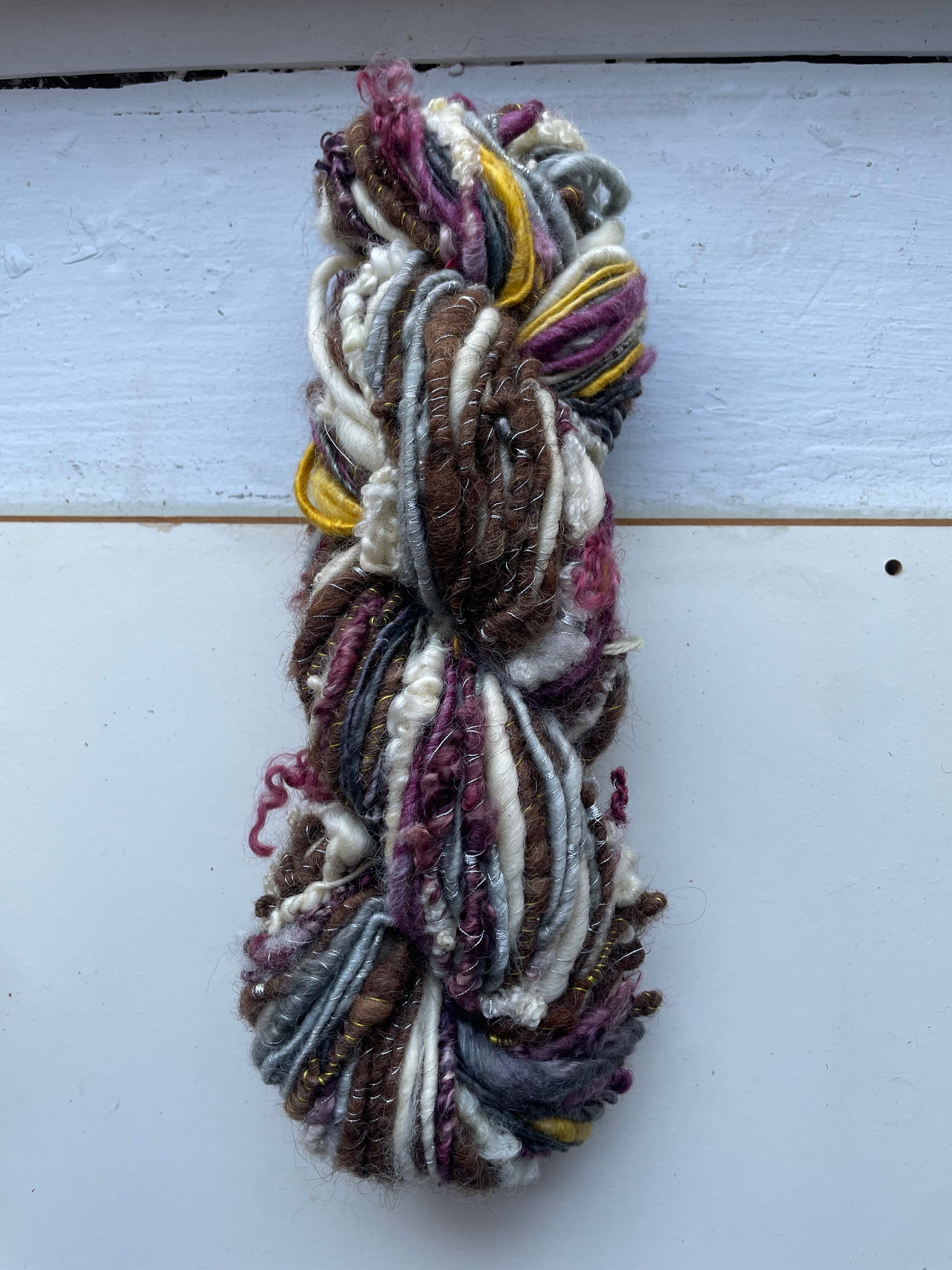 Autumn Breeze mambo : handspun striping art yarn