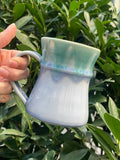 Hourglass Blue Green Mug