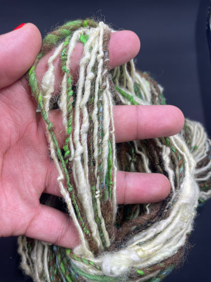 Jungle Mambo- Handspun Art Yarn Self Striping