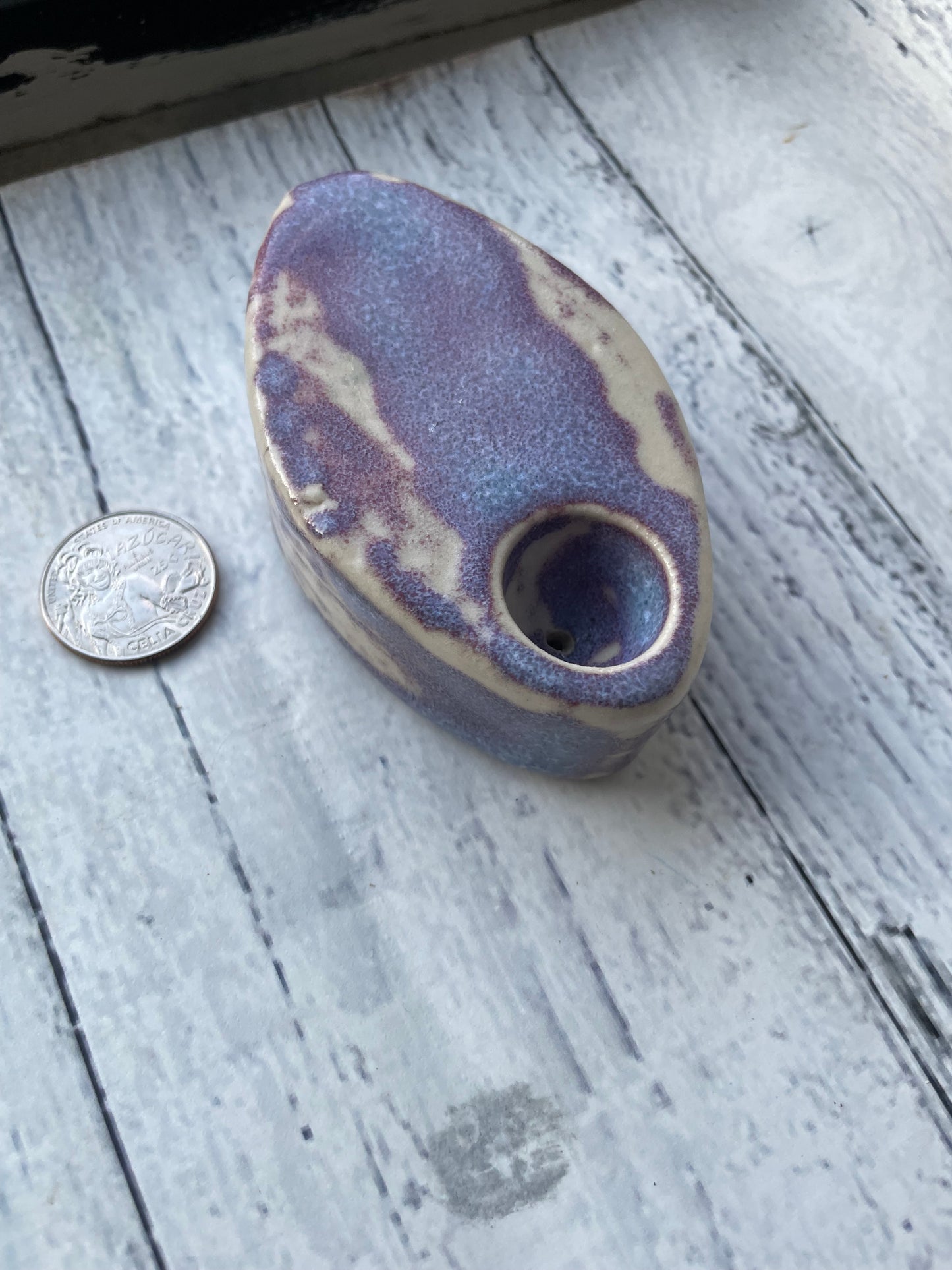 Coffin Smoking Pipe in electric purple
