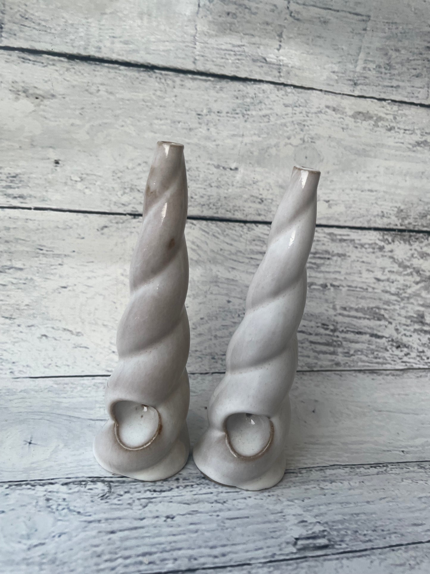 Snow White Unicorn Horn Herb Smoking Pipe