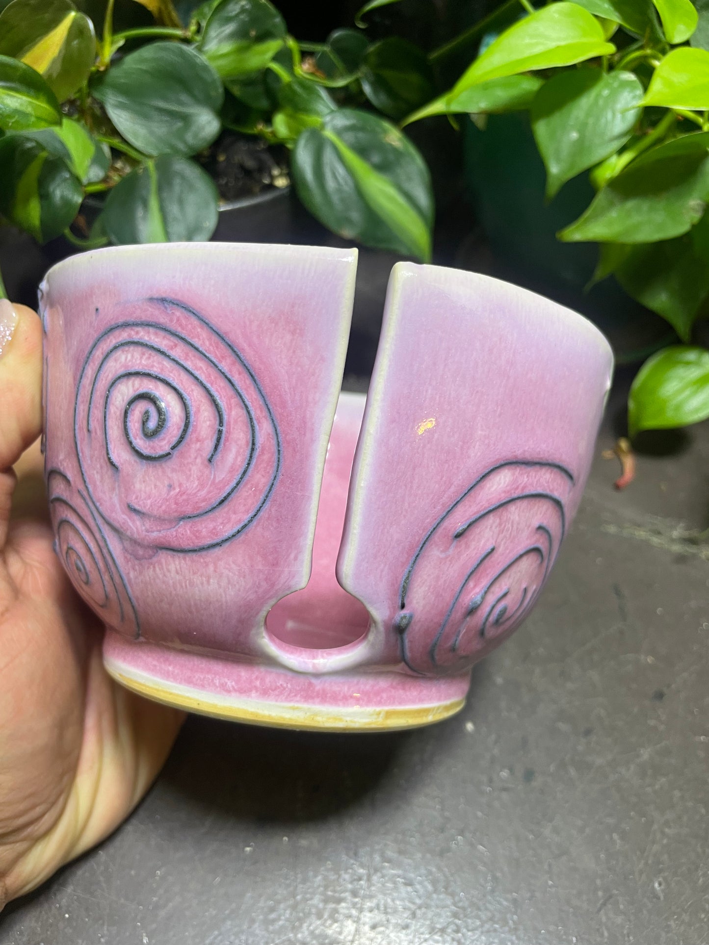 Juicy Pink Yarn Bowls