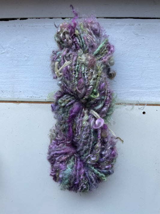 Pixie condo: lockspun mohair art yarn