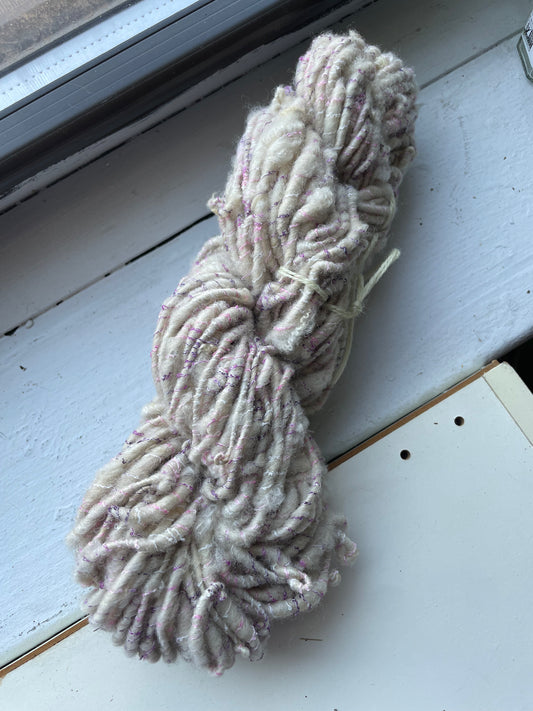 Berries and cream: lockspun finn art yarn