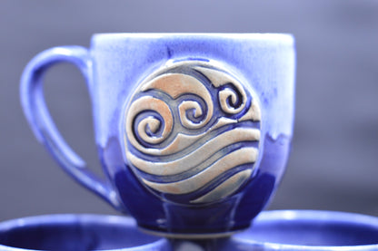 Water Tribe Avatar Element Symbol Mugs 2nds