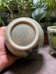 Playful Light Green Abstract Bowls