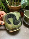 Grey Green Abstract Bowls