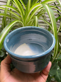 Angular Satin Blue Planter