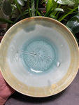 Hibiscus Motif Shallow Bowl