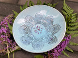 Doily Textured Blue Plate