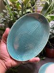 Oval Side Plates - turquoise