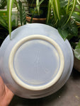 Swirly Blue Shallow Bowl