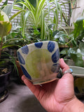 Playful Light Green Abstract Bowls